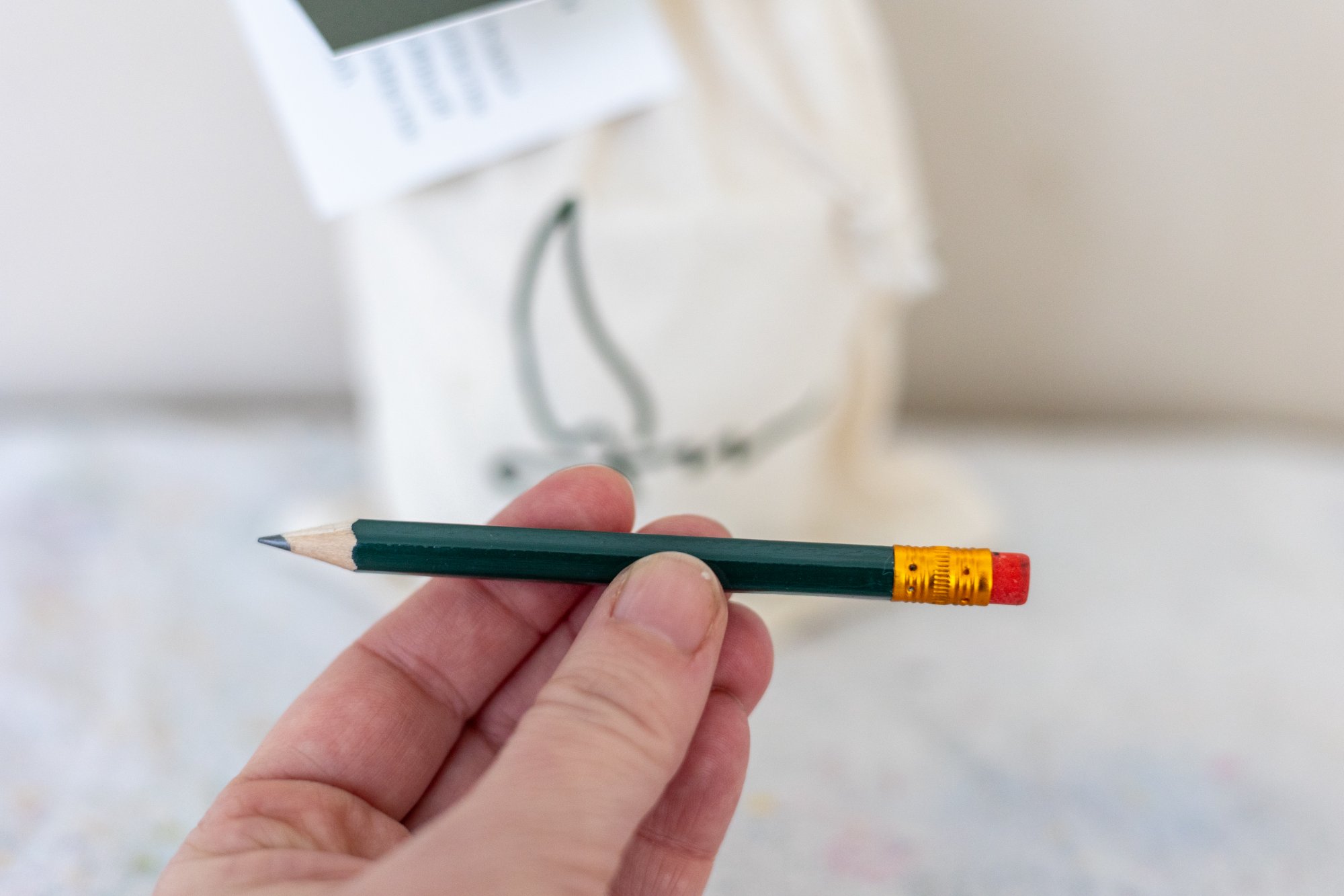 Green pencil included